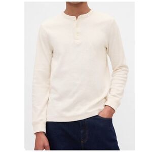 Gap Men’s L Double Knit Henley T-shirt NWT